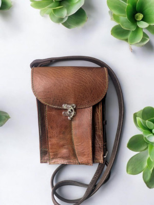 Mini Preloved Leather Shoulder Bag